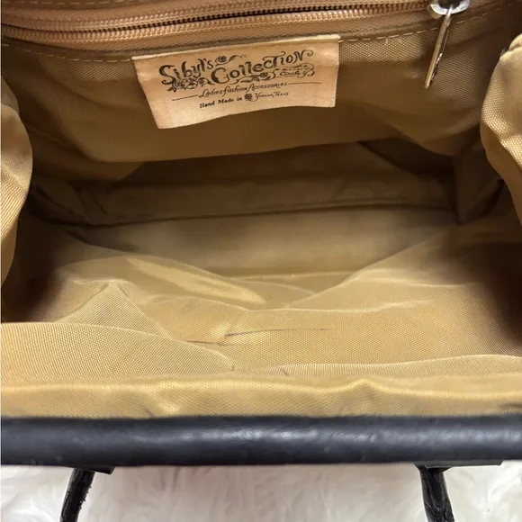 1990s Sibyl Circle Y Southwestern Design Handbag Purse - Picture 7 of 10